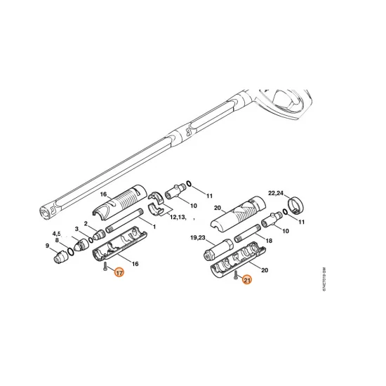 Stihl  Śruba z łbem cylindrycznym IS-P3x12 9104 003 8611